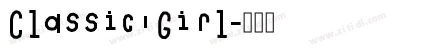 Classic Girl字体转换